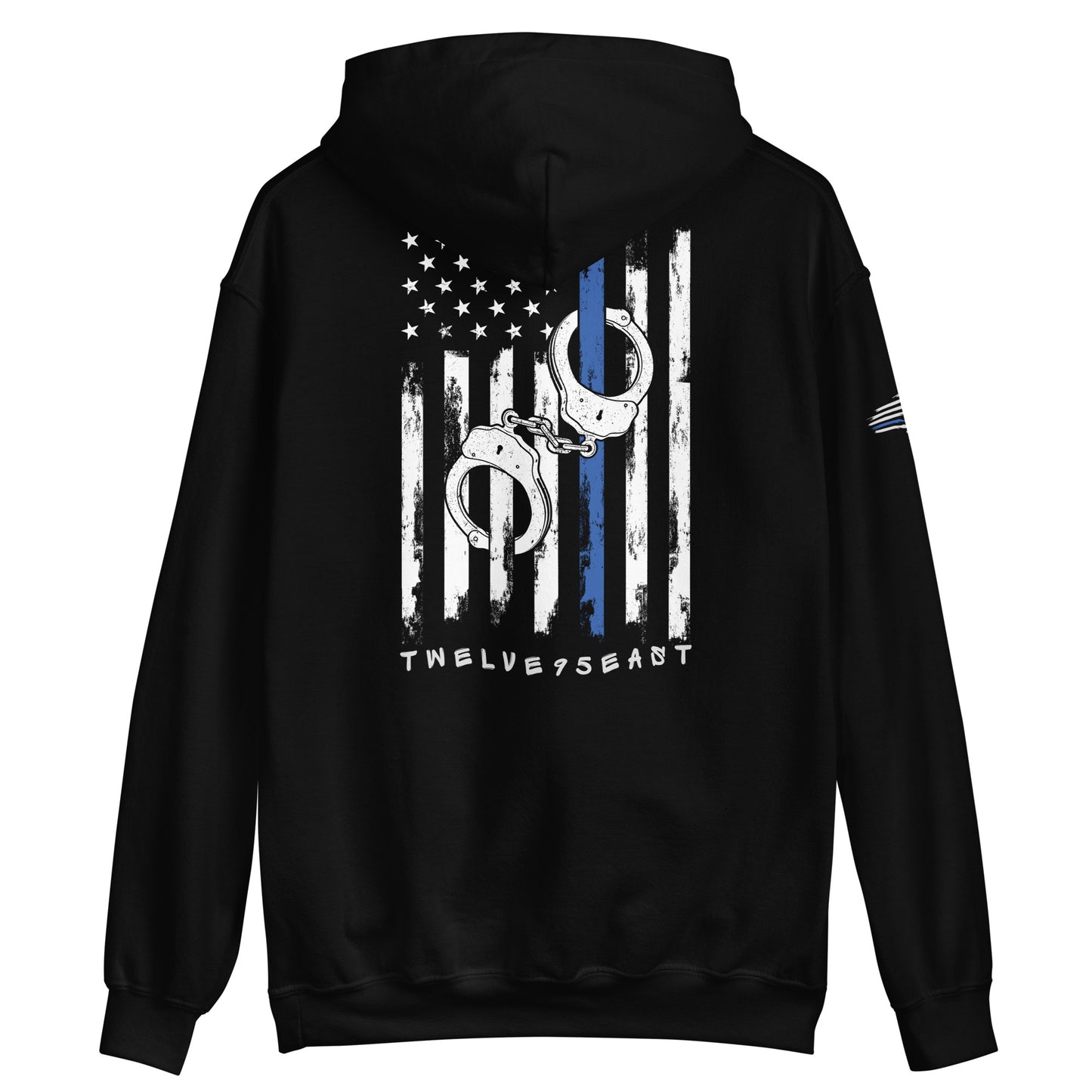 Twelve95East Thin Blue Line Handcuff Flag Hoodie