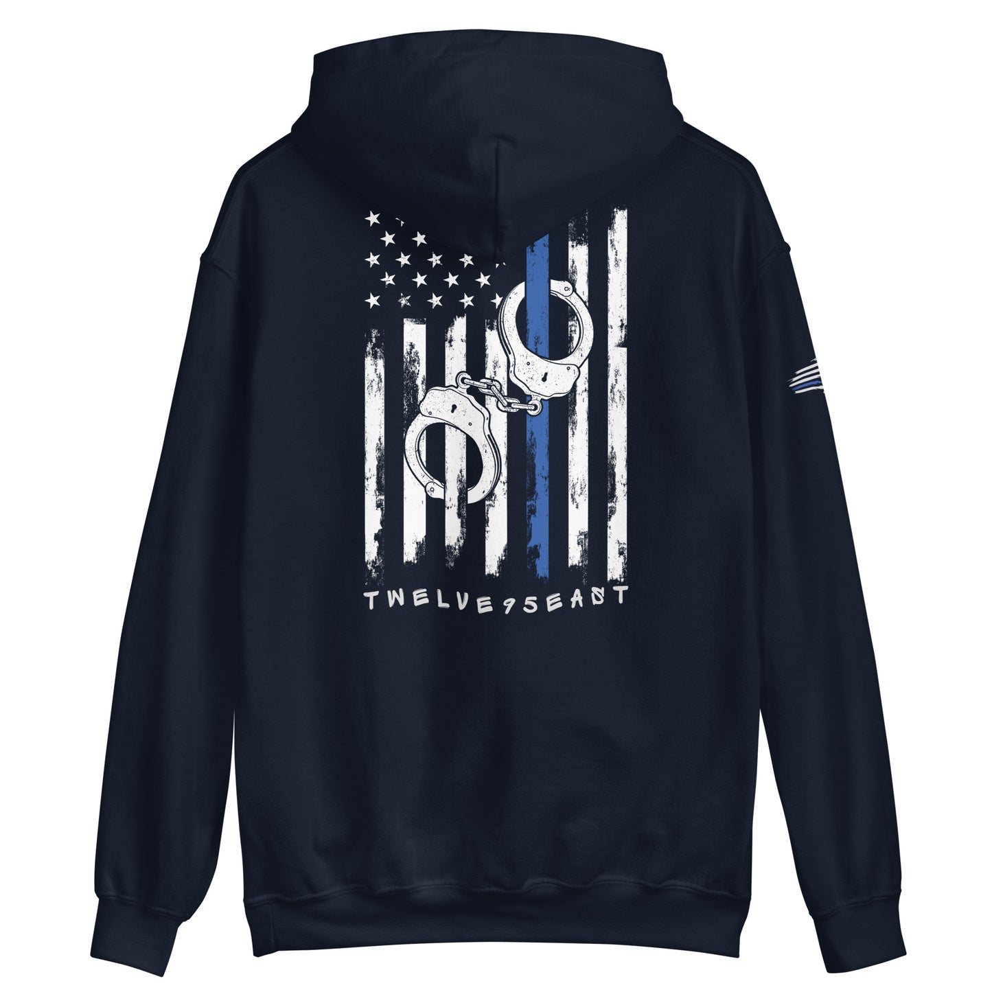 Twelve95East Thin Blue Line Handcuff Flag Hoodie