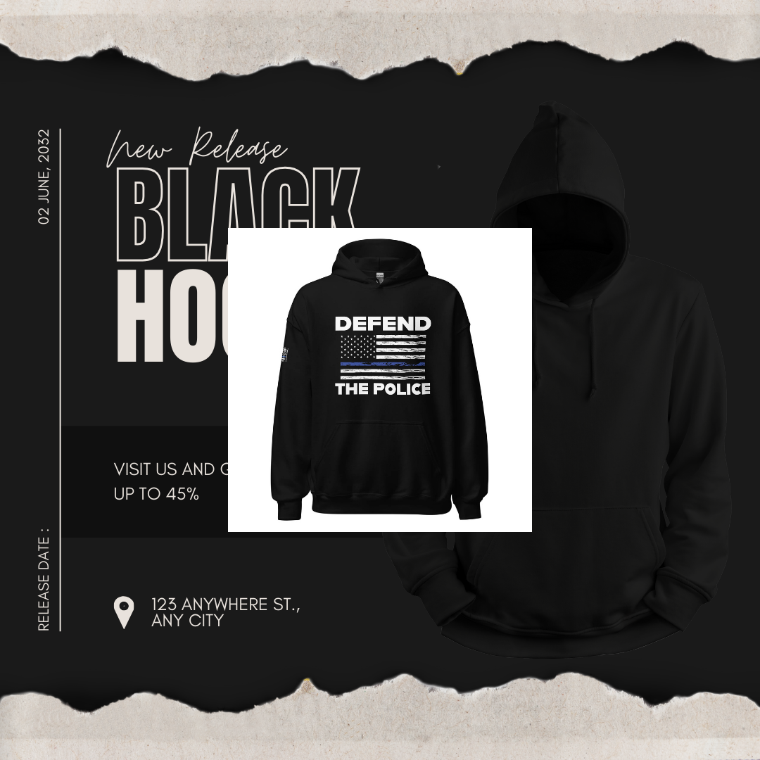 Defend The Police Unisex Hoodie – Twelve95East Streetwear