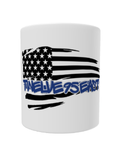 1295 Flag Mug – White Glossy Coffee Mug