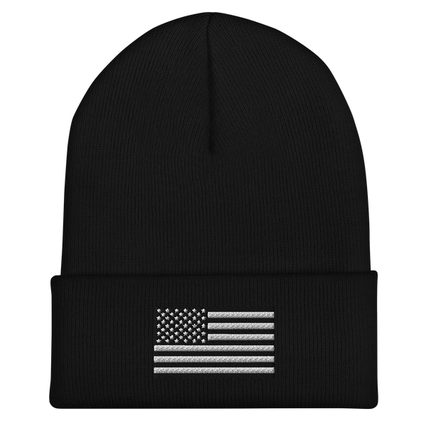 American Flag Cuffed Beanie