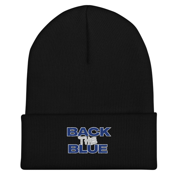Back the Blue Cuffed Beanie