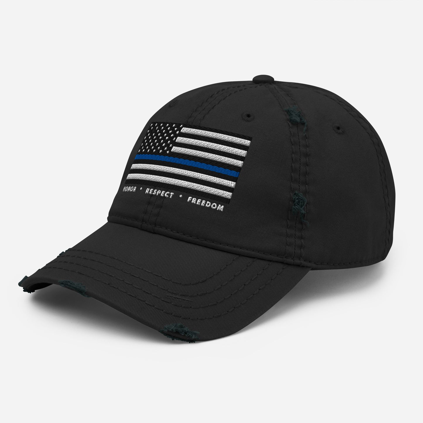 Honor • Respect • Freedom Distressed Dad Hat
