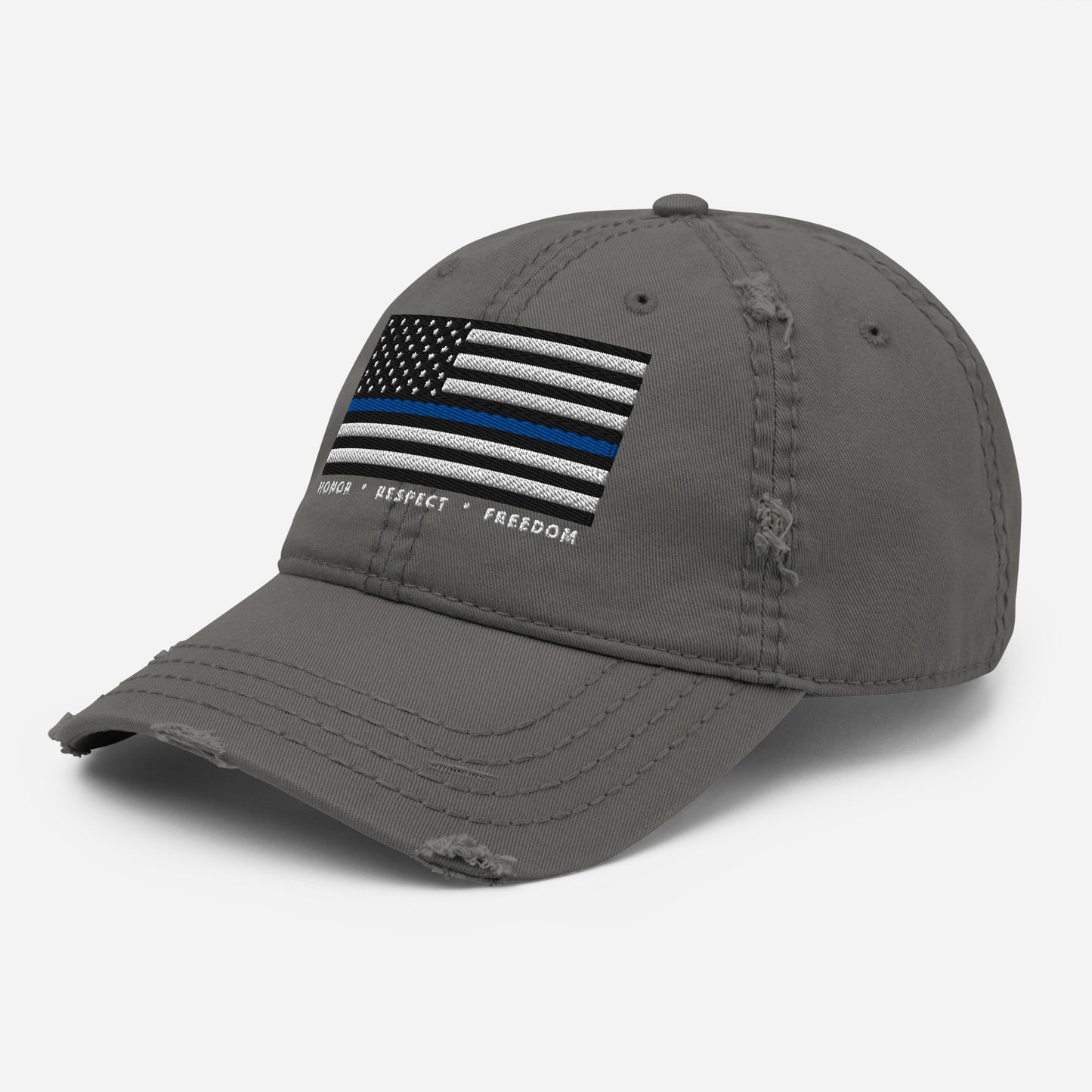 Honor • Respect • Freedom Distressed Dad Hat