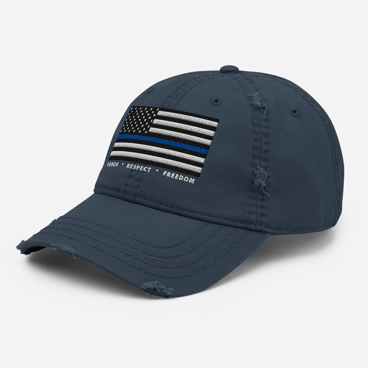 Honor • Respect • Freedom Distressed Dad Hat