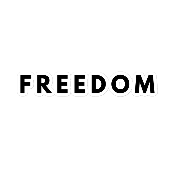 Charlie Kirk Freedom Vinyl Sticker by Twelve95East