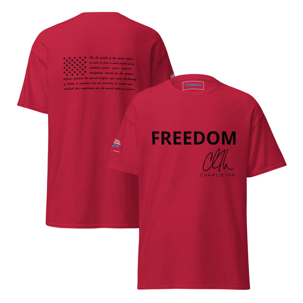CHARLIE KIRK SIGNATURE FREEDOM T SHIRT