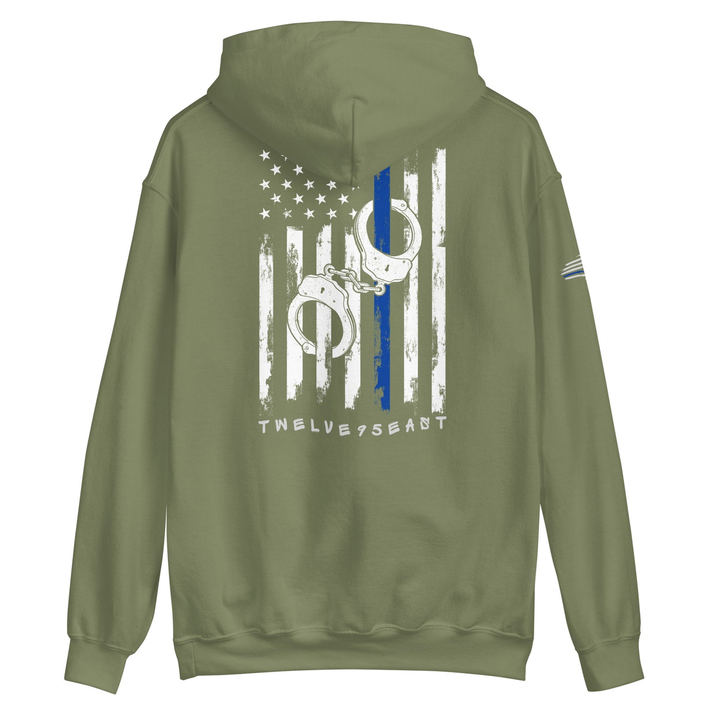 Twelve95East Thin Blue Line Handcuff Flag Hoodie