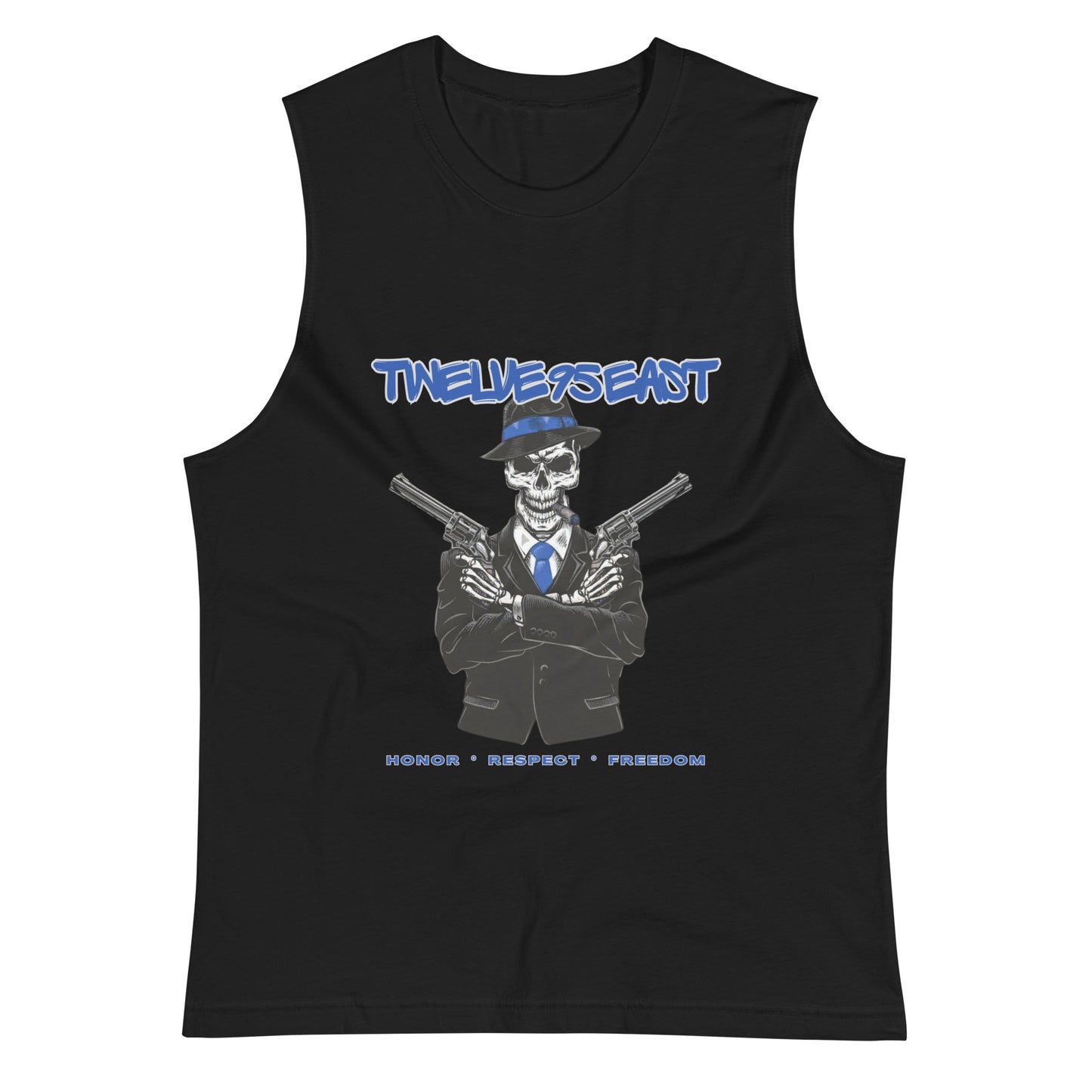 Twelve95East “Mob Justice” Muscle Tank – Honor. Respect. Freedom.