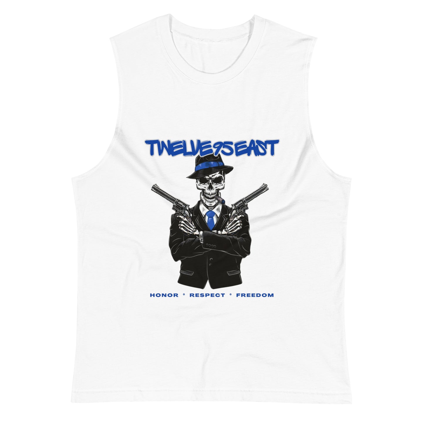 Twelve95East “Mob Justice” Muscle Tank – Honor. Respect. Freedom.