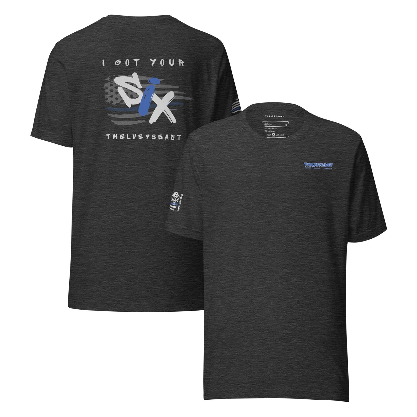 I Got Your Six Thin Blue Line T-Shirt by Twelve95East