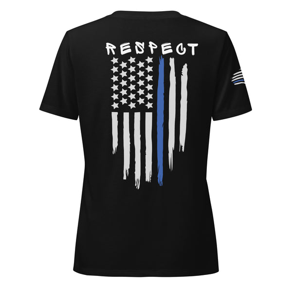 Twelve95East "Respect Flag" Women's V-Neck T-Shirt